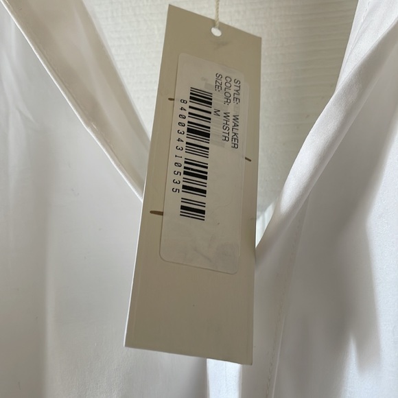 Petersyn X Revolve Walker off shoulder button up in white - Picture 3 of 7